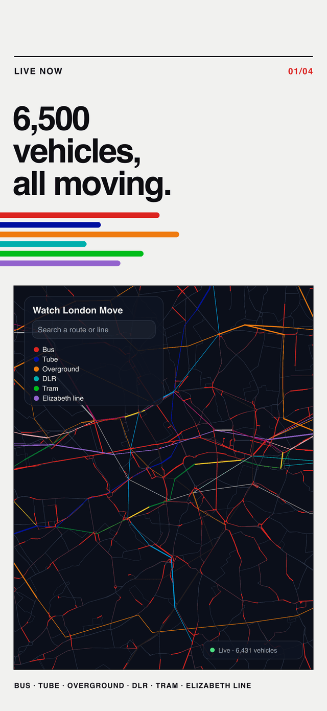 Watch London Move Fleet View